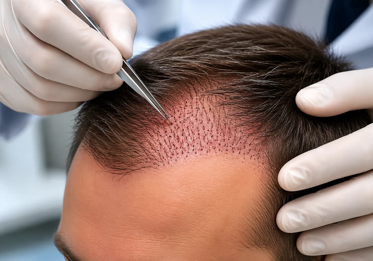 FUE Haartransplantation — Illustration eines bariatrischen Eingriffs